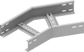 Shaped sections for cable ladders, removable bottoms and covers