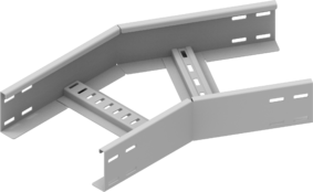 Shaped sections for cable ladders, removable bottoms and covers