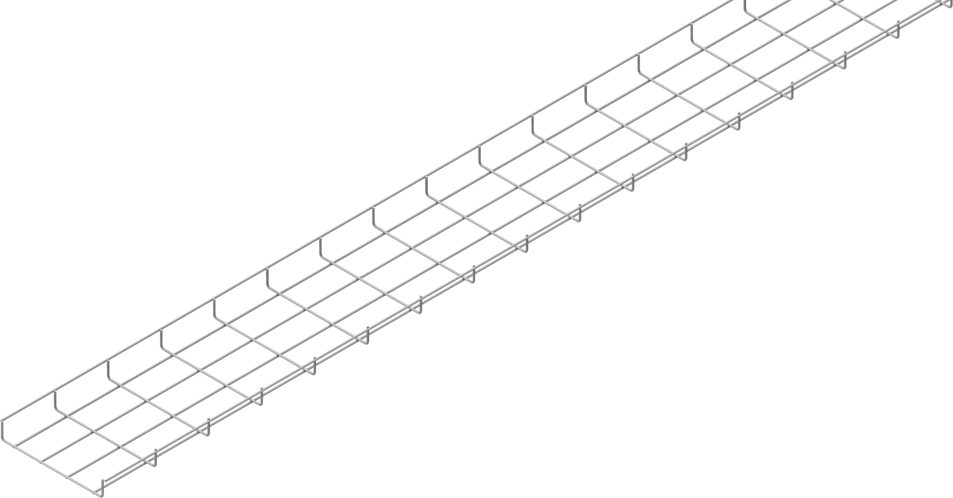 Wire mesh cable trays